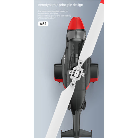 A61 1/53 Scale Air-wolf 2.4G 4CH Single Rotor Flybarless Mini RC Helicopter Model with Optical Flow Altitude Hold (RTF Version)