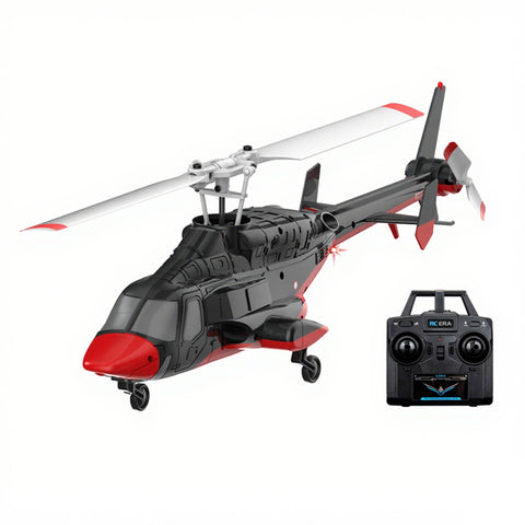 A61 1/53 Scale Air-wolf 2.4G 4CH Single Rotor Flybarless Mini RC Helicopter Model with Optical Flow Altitude Hold (RTF Version)