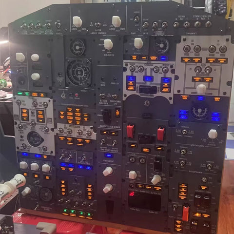 B737-800 738 OVHD OVERHEAD Panel DIY Kit - Generic PCB-Board for Home Cockpit Flight Sim, No Drivers/Firmware (Advanced User Build-Your-Own Project)