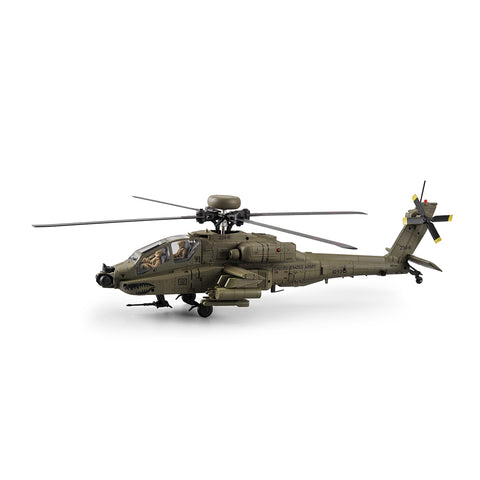 C170 1/48 Scale AH-64D 2.4G 6CH RC Helicopter, Flybarless Military Helicopter with Optical Flow Positioning, TOF & Altitude Hold, One-Key Inverted Flight, Brushless Motor (RTF Version)