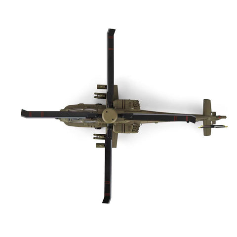C170 1/48 Scale AH-64D 2.4G 6CH RC Helicopter, Flybarless Military Helicopter with Optical Flow Positioning, TOF & Altitude Hold, One-Key Inverted Flight, Brushless Motor (RTF Version)