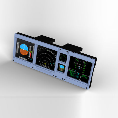 D106 A32X/A35X/A38X PFD-ND-ECAM-E/WD 4-in-1-Display for MSFS 2020/2024 - Compatible with Fenix, PMBG, FBW & NEOV2 - Windows Home Cockpit Panel（Pre-Sale）