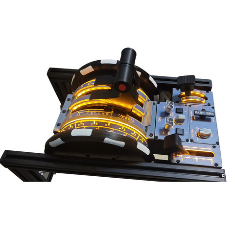 D107 A32X A31X A19X Motorized Throttle-Quadrant for Flight Sim - Backlit, Full Range Motion, Compatible with MSFS2020/2024, X-Plane, Fenix, FBW, toliss - Windows Home Cockpit Panel