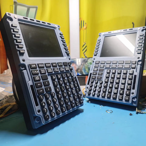 D110 A32X MCDU Home Cockpit Panel for Windows MSFS2020/2024, Compatible with Fenix, FBW, Toliss (Backlit Edition)