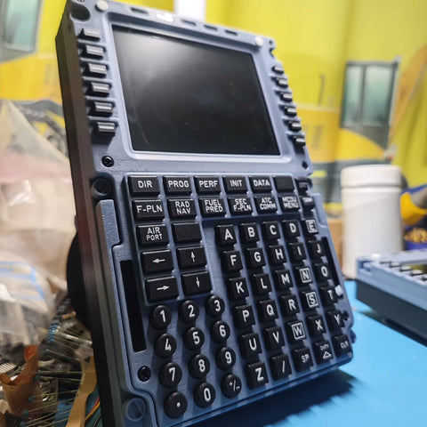 D110 A32X MCDU Home Cockpit Panel for Windows MSFS2020/2024, Compatible with Fenix, FBW, Toliss (Backlit Edition)