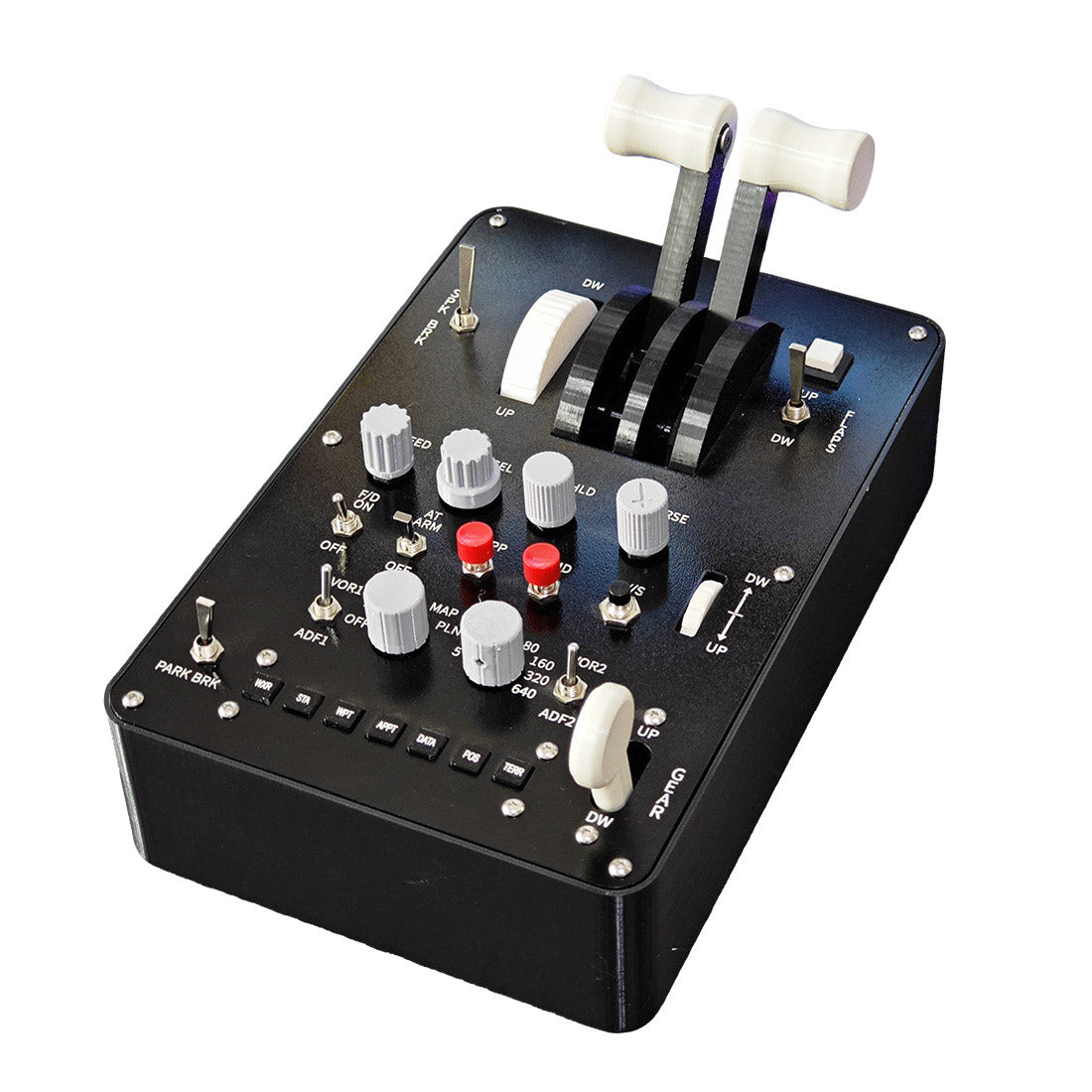 Dual-Throttle Axis Flight Simulator Throttle Quadrant with Reverse Thrust Switch for MSFS2020, Windows PC - Compatible with PMDG 73x-800/900