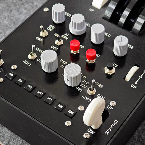 Dual-Throttle Axis Flight Simulator Throttle Quadrant with Reverse Thrust Switch for MSFS2020, Windows PC - Compatible with PMDG 73x-800/900