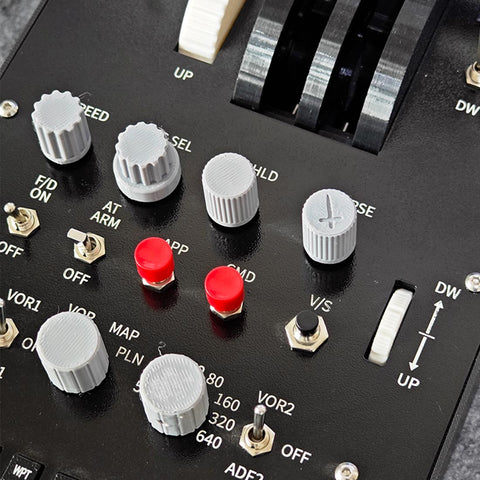Dual-Throttle Axis Flight Simulator Throttle Quadrant with Reverse Thrust Switch for MSFS2020, Windows PC - Compatible with PMDG 73x-800/900
