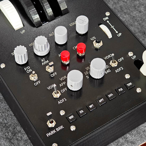 Dual-Throttle Axis Flight Simulator Throttle Quadrant with Reverse Thrust Switch for MSFS2020, Windows PC - Compatible with PMDG 73x-800/900