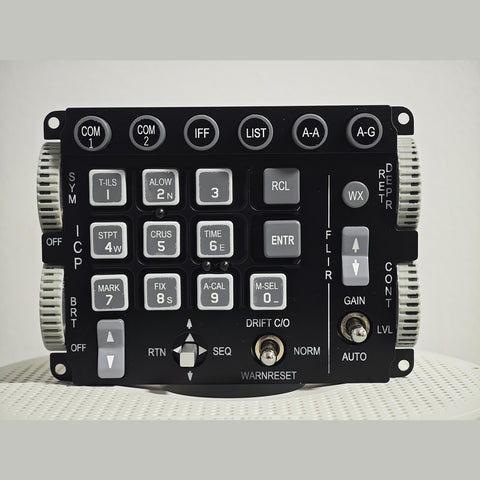 F-16C/D Blk50/52 UFC/ICP Control Panel, In-Game Binding Support, Compatible with DCS, MSFS, X-Plane
