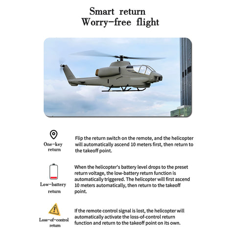 FL500 AH-1 500-Class 2.4G 6CH Scale RC Helicopter Model with FLISHRC L7 Flight Controller, 4-Mode Positioning GPS, Realistic Cockpit (RTF Version)