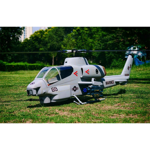 FL500 AH-1 500-Class 2.4G 6CH Scale RC Helicopter Model with FLISHRC L7 Flight Controller, 4-Mode Positioning GPS, Realistic Cockpit (RTF Version)