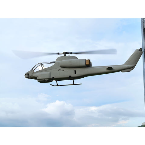 FL500 AH-1 500-Class 2.4G 6CH Scale RC Helicopter Model with FLISHRC L7 Flight Controller, 4-Mode Positioning GPS, Realistic Cockpit (RTF Version)