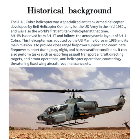 FL500 AH-1 500-Class 2.4G 6CH Scale RC Helicopter Model with FLISHRC L7 Flight Controller, 4-Mode Positioning GPS, Realistic Cockpit (RTF Version)