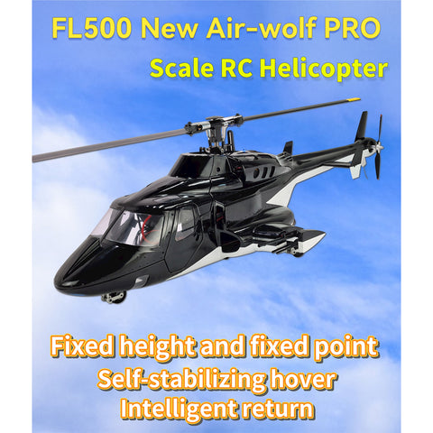 FL500 Air-wolf Pro 500-Class 2.4G 6CH Scale RC Helicopter Model with FLISHRC L7 Flight Controller, 4-Mode Positioning GPS (RTF Version)