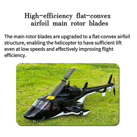 FL500 Air-wolf Pro 500-Class 2.4G 6CH Scale RC Helicopter Model with FLISHRC L7 Flight Controller, 4-Mode Positioning GPS (RTF Version)