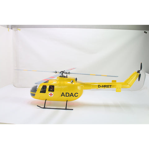 FL500 BO105 500-Class 2.4G 6CH Scale RC Helicopter Model with FLISHRC L7 Flight Controller, 4-Mode Positioning GPS, Realistic Cockpit(TRF Version)