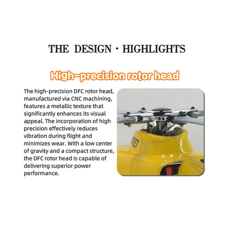 FL500 EC135 500-Class 2.4G 6CH Scale RC Helicopter with FLISHRC L7 Flight Controller and 4-Mode Positioning GPS(RTF Version)