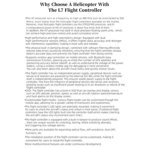 FL500 UH-1 Huey 500-Class 2.4G 6CH Scale RC Helicopter Model with FLISHRC L7 Flight Controller, 4-Mode Positioning GPS (RTF Version)