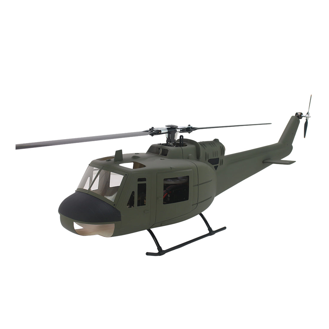 FL500 UH-1 Huey 500-Class 2.4G 6CH Scale RC Helicopter Model with FLISHRC L7 Flight Controller, 4-Mode Positioning GPS (RTF Version)