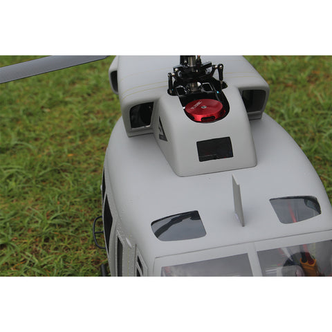 FL500 UH-1N Twin Huey 500-Class 2.4G 6CH Scale RC Helicopter Model with FLISHRC L7 Flight Controller, 4-Mode Positioning GPS, Realistic Cockpit (RTF Version）