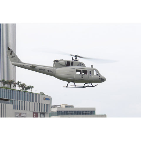 FL500 UH-1N Twin Huey 500-Class 2.4G 6CH Scale RC Helicopter Model with FLISHRC L7 Flight Controller, 4-Mode Positioning GPS, Realistic Cockpit (RTF Version）