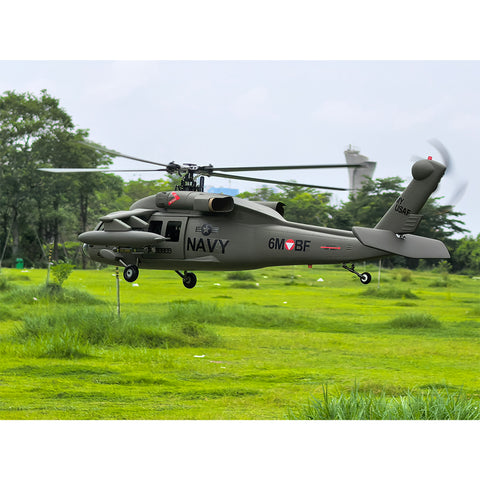 FL500 UH-60 500-Class 2.4G 6CH Scale RC Helicopter Model with FLISHRC L7 Flight Controller, 4-Mode Positioning GPS, Realistic Cockpit (RTF Version)