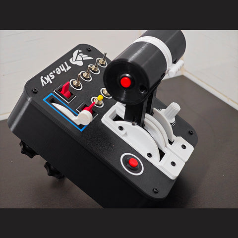 Flight Simulation Throttle-Controller, USB Plug-and-Play, 4 Axes 13 Buttons, Compatible with PC-based Flight Games