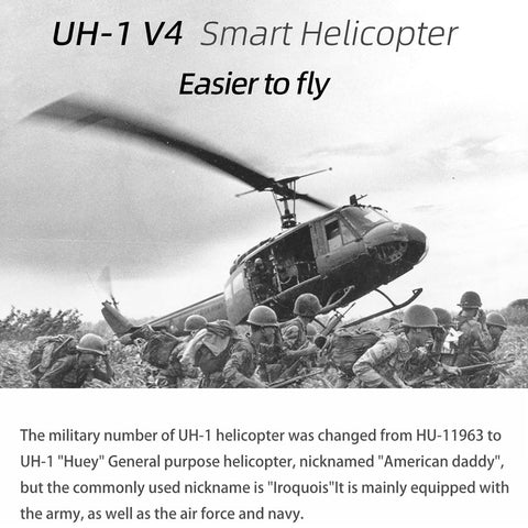 FLY WING UH-1 V4 Upgrade GPS RC Helicopter With H1 Control | RTRhobby