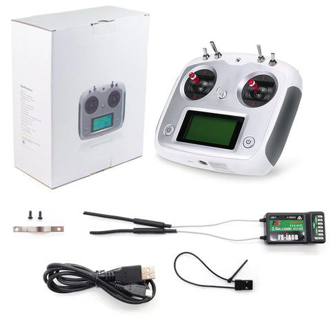FLYSKY fs-i6s+iA6B 10CH Remote Controller with Receiver - Compatible with FLYWING Airplanes