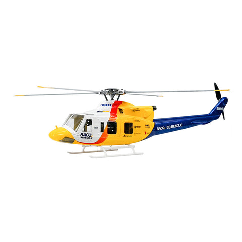 FLYWING BELL-412 V4 470-Class RC Military Helicopter – 2.4G 6CH, Quick-Detach Props, H1 Flight Controller & GPS(Pre-Sale)