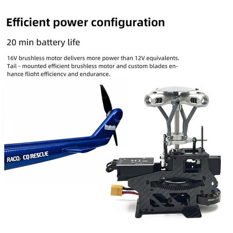FLYWING BELL-412 V4 470-Class RC Military Helicopter – 2.4G 6CH, Quick-Detach Props, H1 Flight Controller & GPS(Pre-Sale)