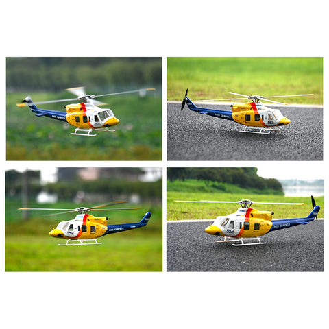 FLYWING BELL-412 V4 470-Class RC Military Helicopter – 2.4G 6CH, Quick-Detach Props, H1 Flight Controller & GPS(Pre-Sale)