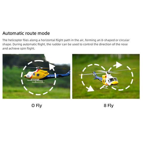 FLYWING BELL-412 V4 470-Class RC Military Helicopter – 2.4G 6CH, Quick-Detach Props, H1 Flight Controller & GPS(Pre-Sale)