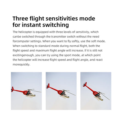 FLYWING Bell206 V3/V4 470 CLASS RC Helicopter With ACE Flight Controller GPS RTF