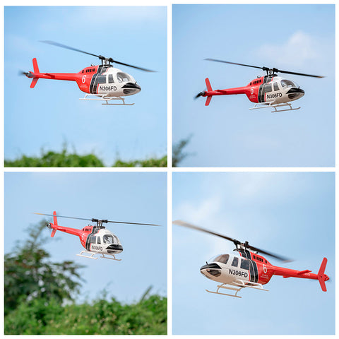 FLYWING Bell206 V3/V4 470 CLASS RC Helicopter With ACE Flight Controller GPS RTF