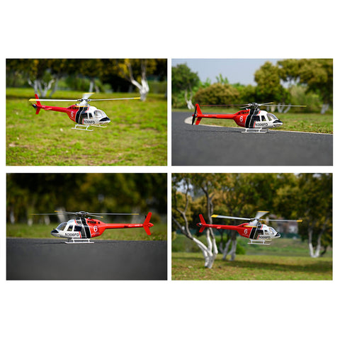 FLYWING Bell206 V3/V4 470 CLASS RC Helicopter With ACE Flight Controller GPS RTF