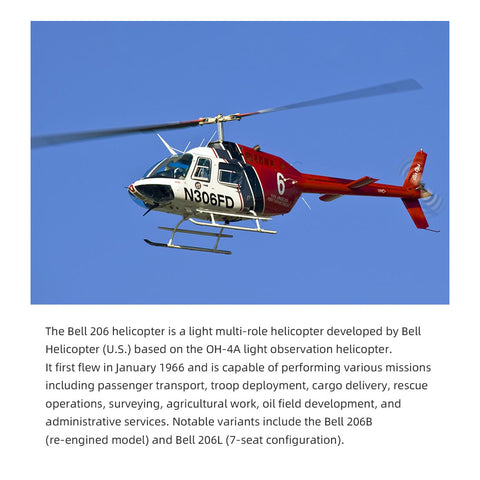 FLYWING Bell206 V3/V4 470 CLASS RC Helicopter With ACE Flight Controller GPS RTF