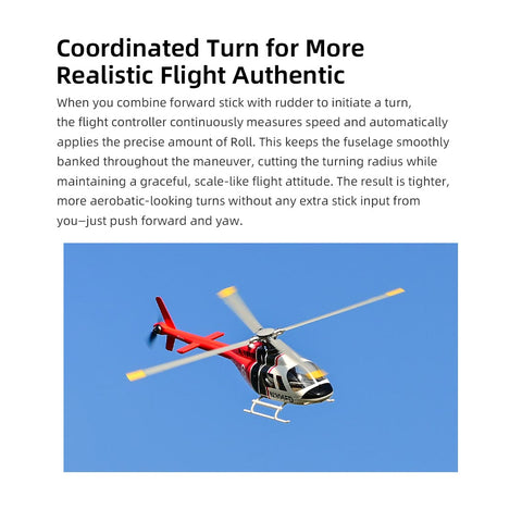FLYWING Bell206 V3/V4 470 CLASS RC Helicopter With ACE Flight Controller GPS RTF