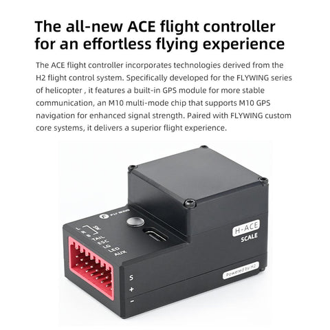 FLYWING Bell206 V3/V4 470 CLASS RC Helicopter With ACE Flight Controller GPS RTF