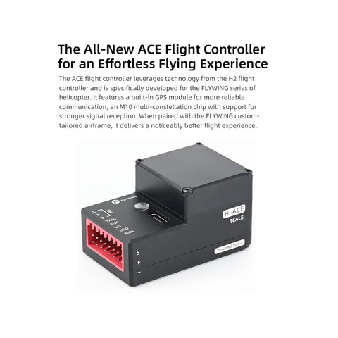 FLYWING Bell222 2.4G 6CH 470-Class RC Helicopter with with Retractable Landing Gear, GPS & ACE FC (RTF)