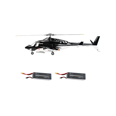FLYWING Bell222 Airwolf 2.4G 6CH 470-Class RC Helicopter with with Retractable Landing Gear, GPS & ACE FC (RTF)