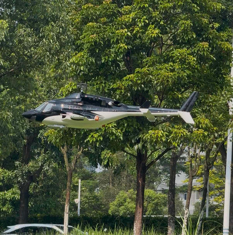 FLYWING Bell222 2.4G 6CH 470-Class RC Helicopter with with Retractable Landing Gear, GPS & ACE FC (RTF)