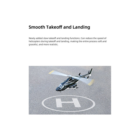 FLYWING Bell222 2.4G 6CH 470-Class RC Helicopter with with Retractable Landing Gear, GPS & ACE FC (RTF)