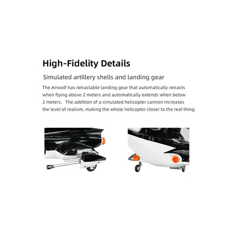 FLYWING Bell222 2.4G 6CH 470-Class RC Helicopter with with Retractable Landing Gear, GPS & ACE FC (RTF)