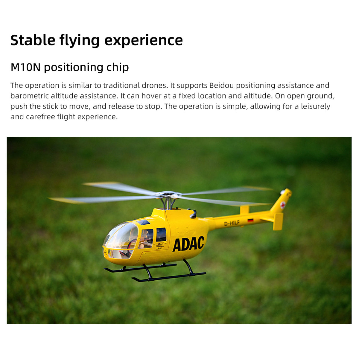 Flywing BO105 Military RC Helicopter With H1 ,GPS and Controls | RTRhobby