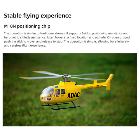 Flywing BO105 Military RC Helicopter With H1 ,GPS and Controls | RTRhobby