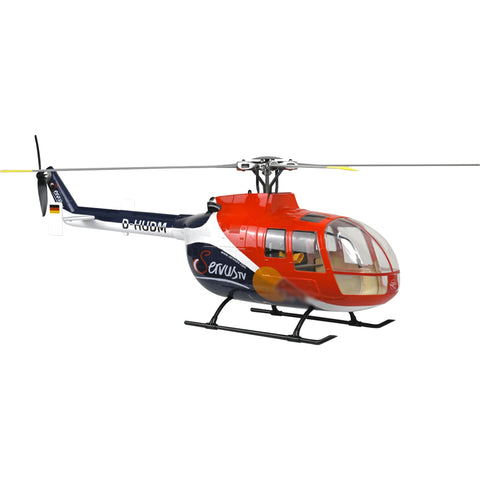 FLYWING BO105 470 Size 2.4G 6CH Military RC Helicopter With H1 Flight Controller, GPS and Adjustable Left/Right-Handed Controls 