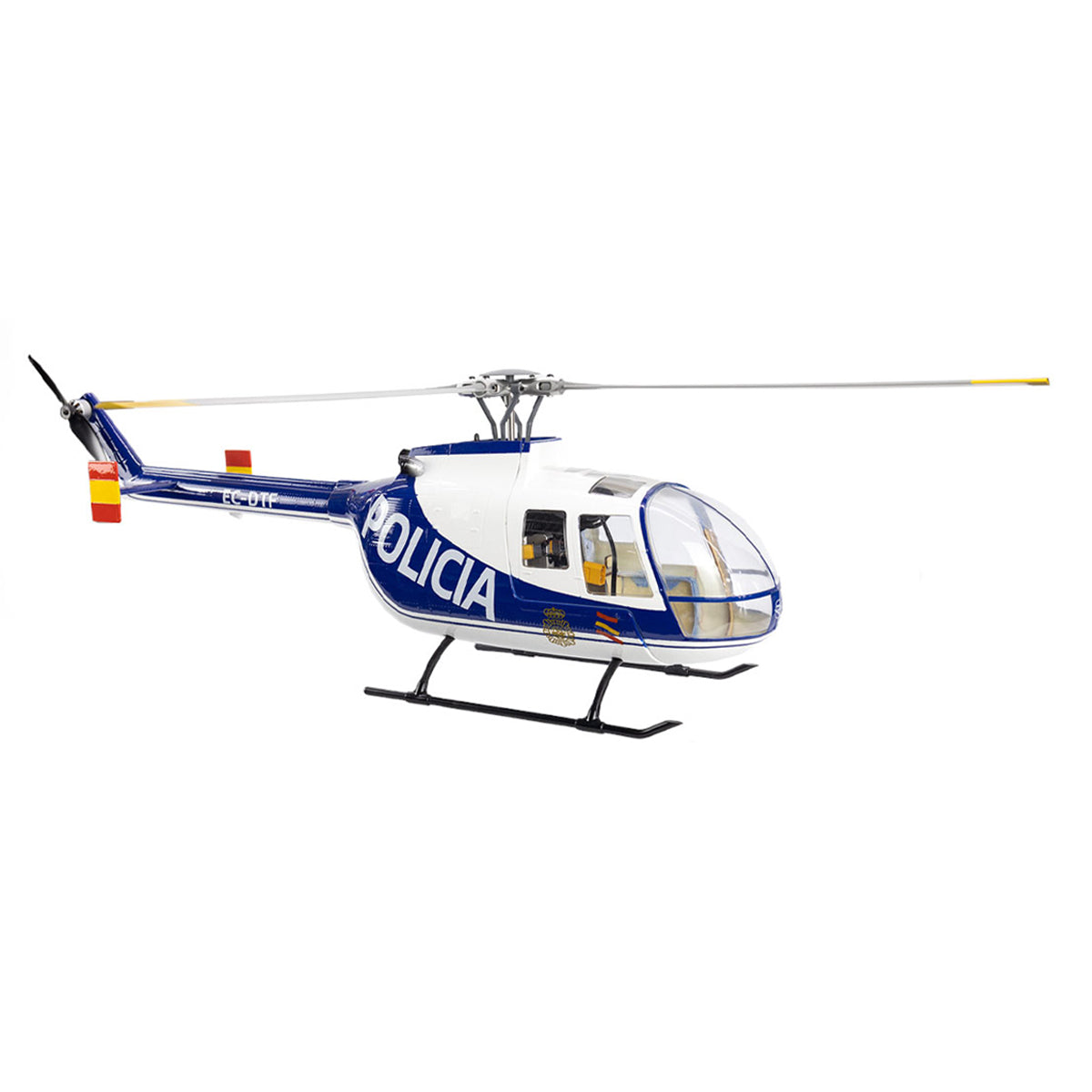 FLYWING BO105 470 Size 2.4G 6CH Military RC Helicopter With H1 Flight Controller, GPS and Adjustable Left/Right-Handed Controls 