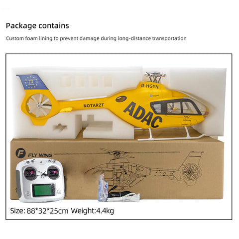 FLYWING EC135 470 Class 2.4G 6CH RC Helicopter – GPS & H1 Flight Controller (Pre-sale)